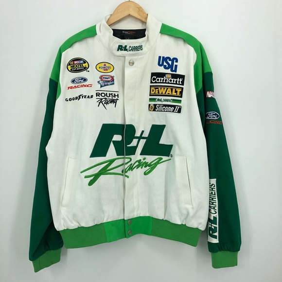 Nascar Jackets & Blazers - Nascar Unisex size L Sports jacket patches snap EU
